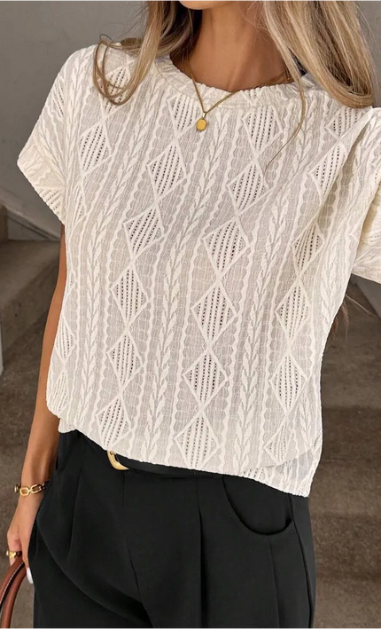 Kimono long aztèque manches larges Blanc Ivoire bohème femme plage festival KOELEX
