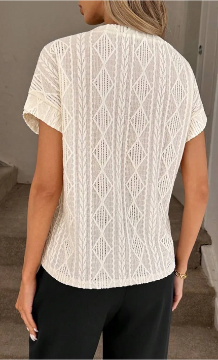 Kimono long aztèque manches larges Blanc Ivoire bohème femme plage festival KOELEX