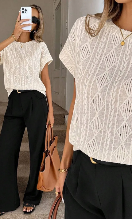 Kimono long aztèque manches larges Blanc Ivoire bohème femme plage festival KOELEX