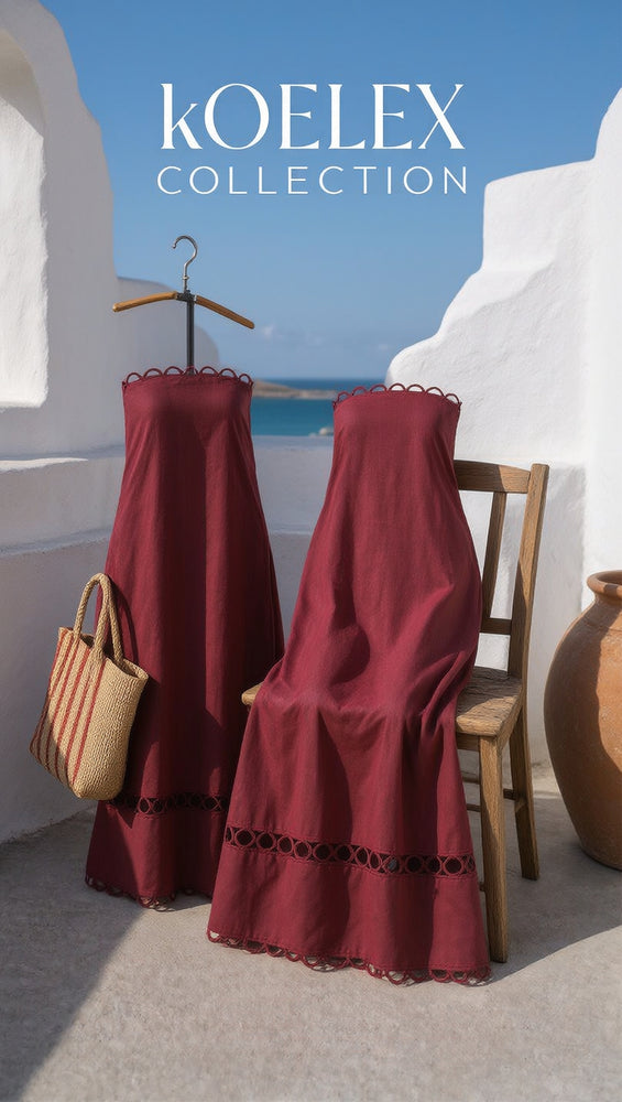 Robe Gina couleur sangria