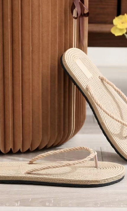 Tongs Boheme Paille Tresseee Semelle Naturelle | Style Bohème Femme | KOELEX
